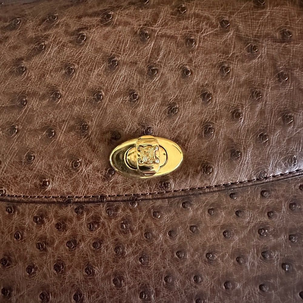 Vintage Rare Celine Ostrich Bag - Picture 9 of 17
